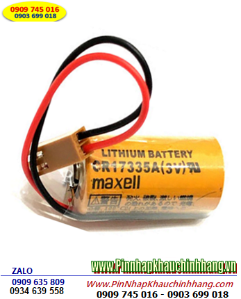 Maxell CR17335A, Pin nuôi nguồn Maxell CR17335A lithium 3v 2/3A 1650mAh Made in Japan